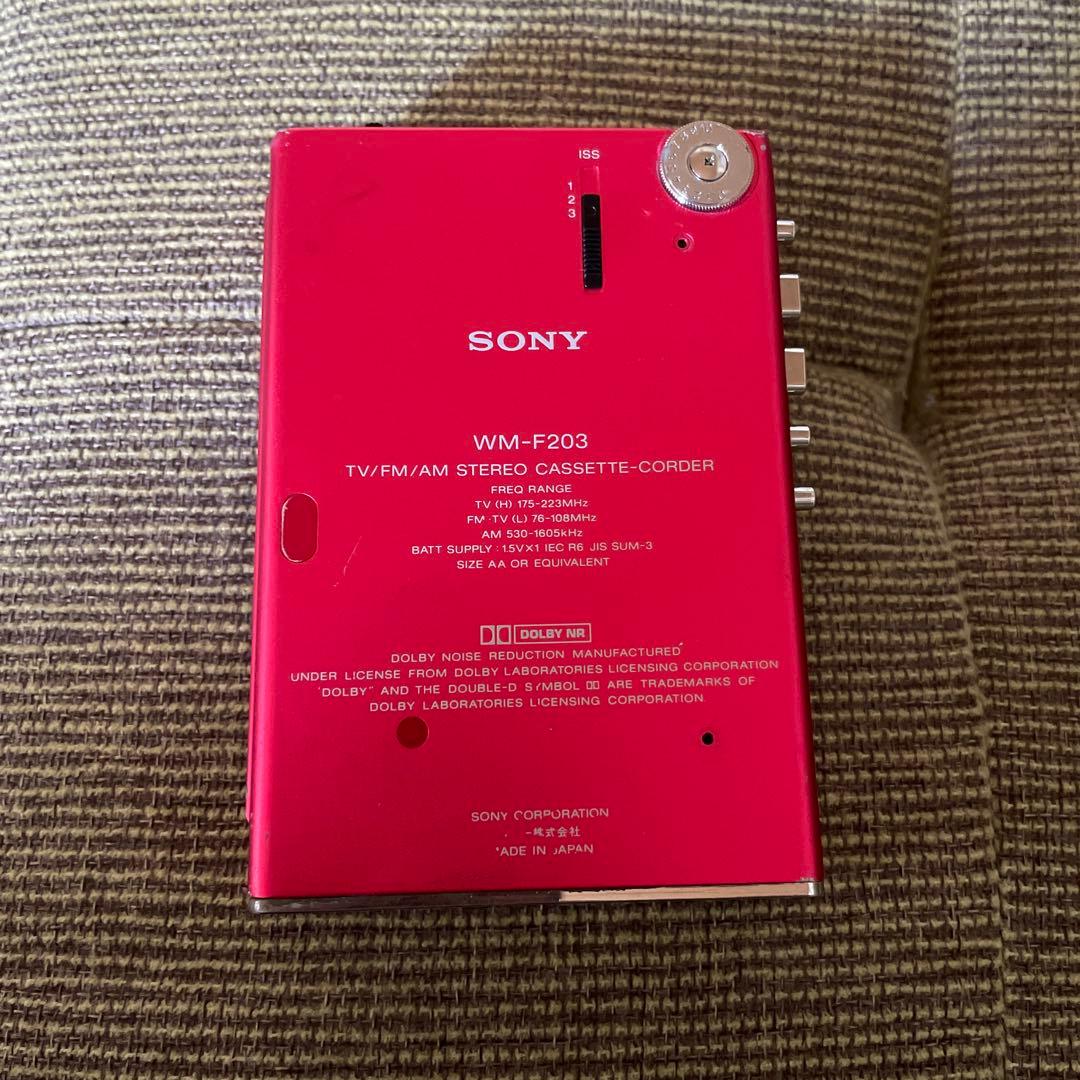 レトロ　SONY WM-F203 カセットプレーヤー　ポータブル　ウォークマン