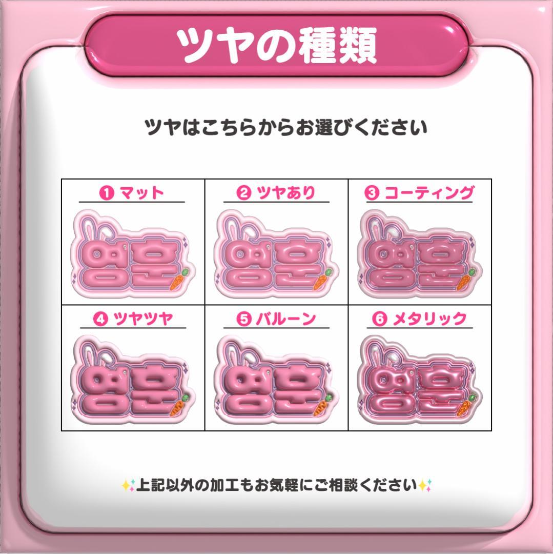 【원빈 ウォンビン RIIZE】ネームボード オーダー ぷっくり 文字 ハングル