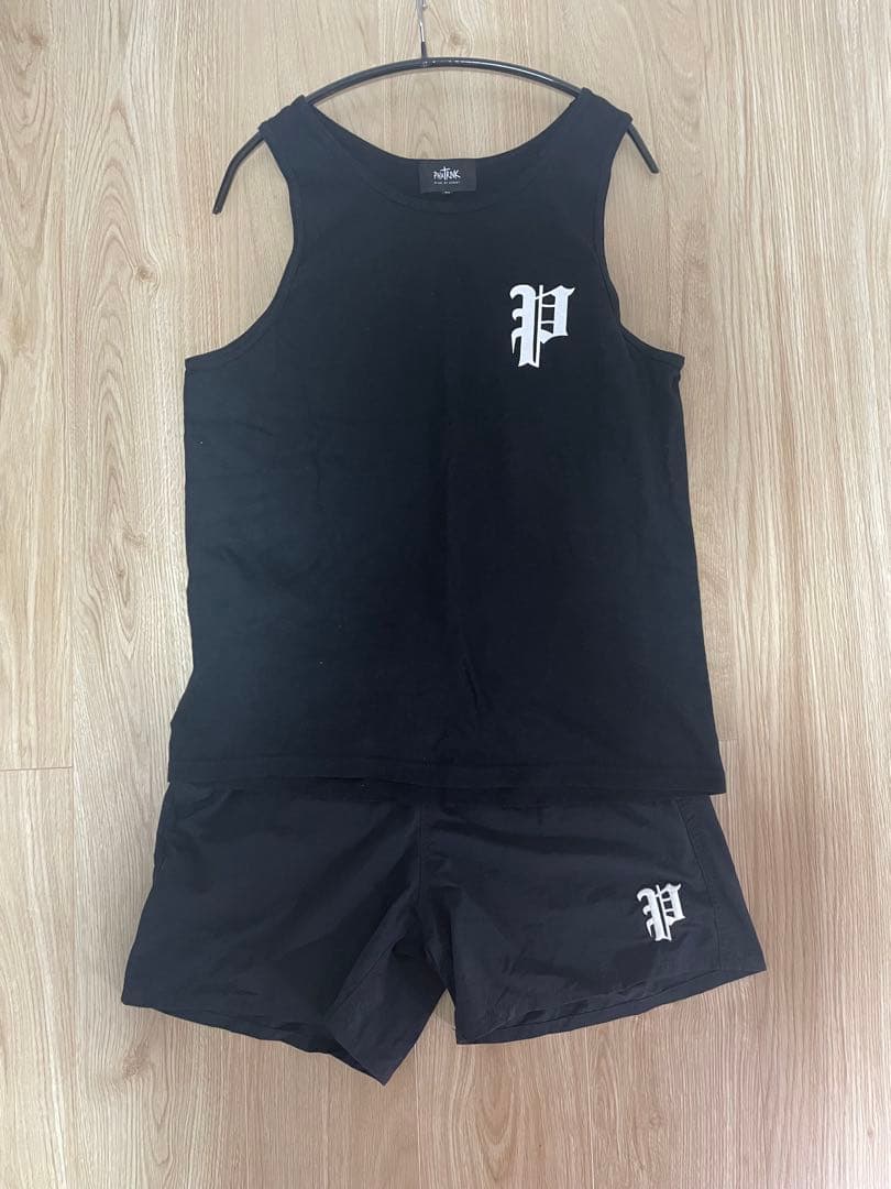 【即完売品】PHATRNK タンクトップ&ナイロンパンツセット　ファットランク