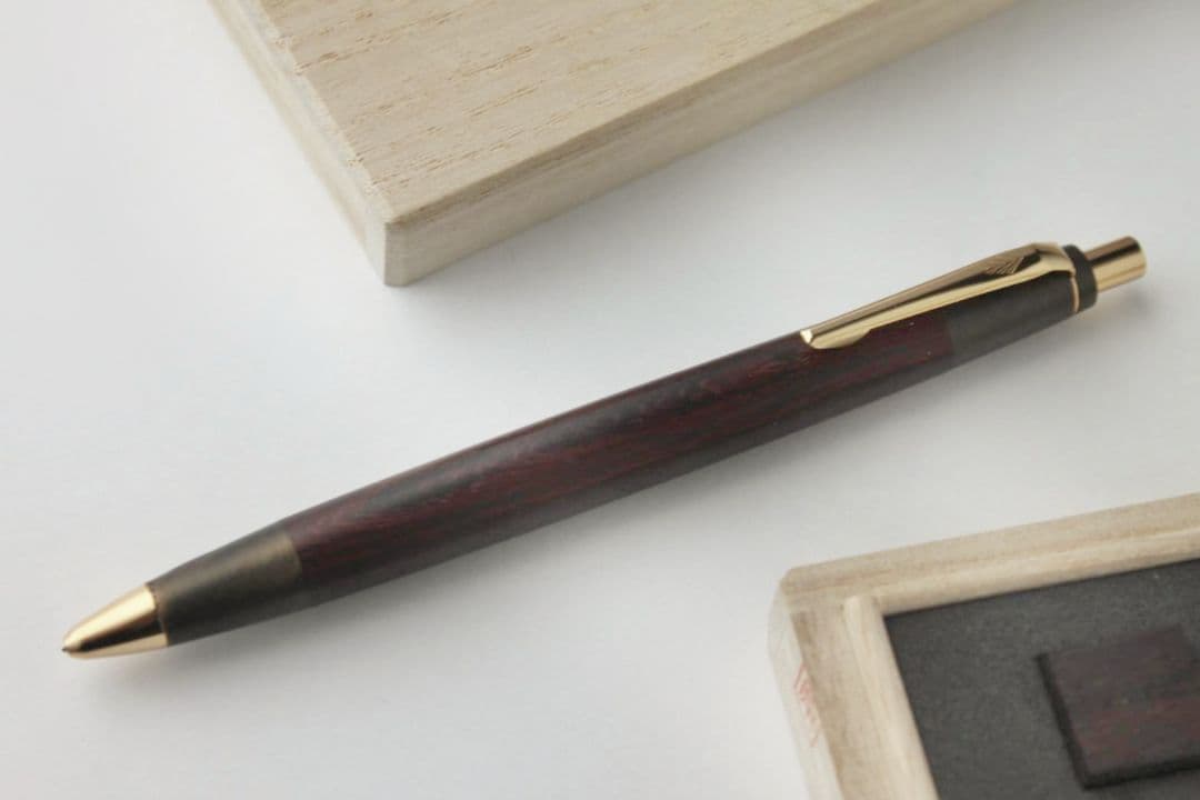 野原工芸新型紅紫檀　斑紋黒染め色MP