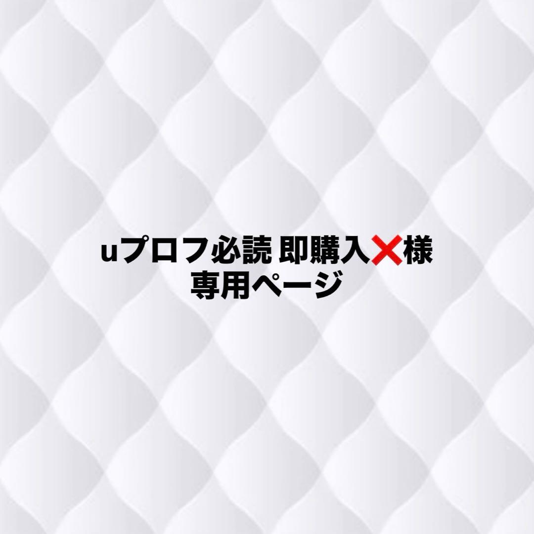 uプロフ必読 即購入❌ページ