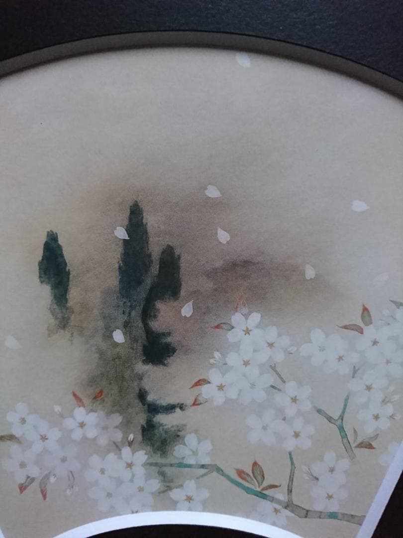 北田 克己、さくら、厳選、希少画集画、新品高級額 額装付、きただ かつみ