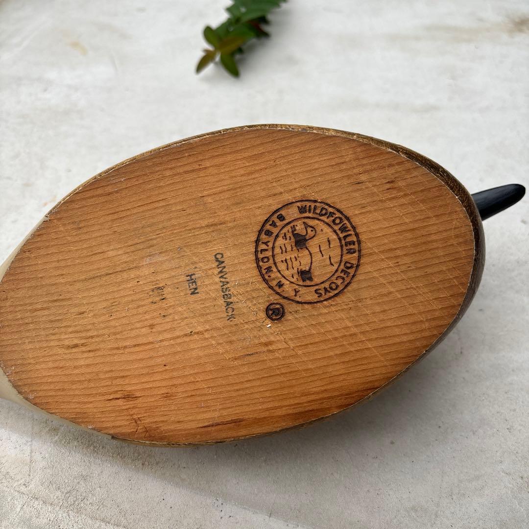 Midy Fowler Decoys カンバスバック ヘン 木製デコイ