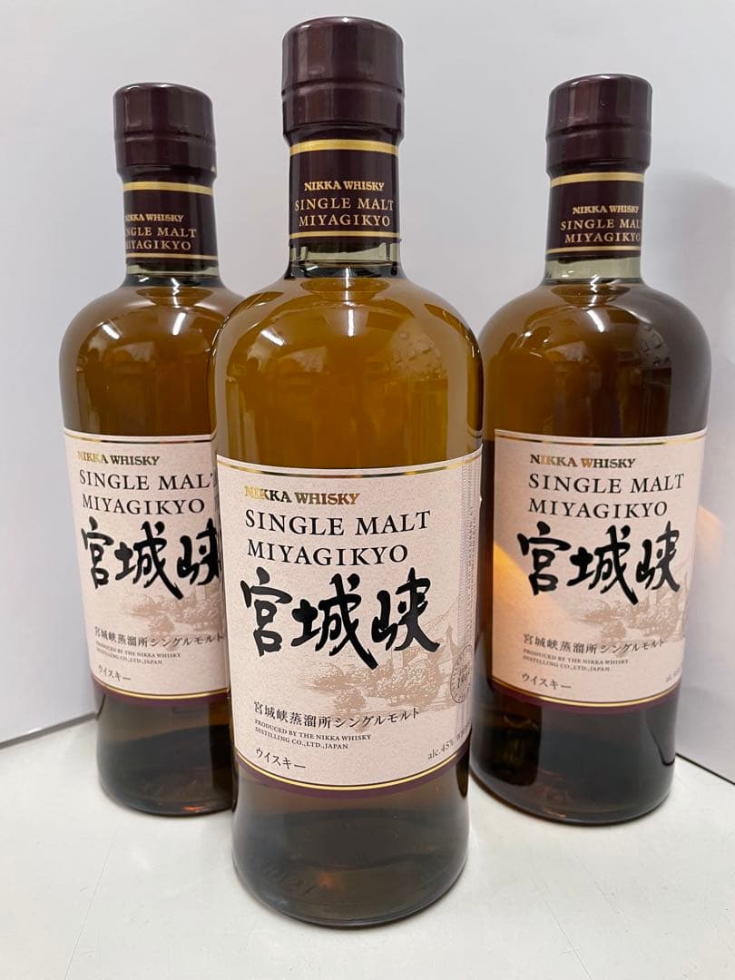 ニッカウイスキー シングルモルト宮城峡 700ml✖︎3