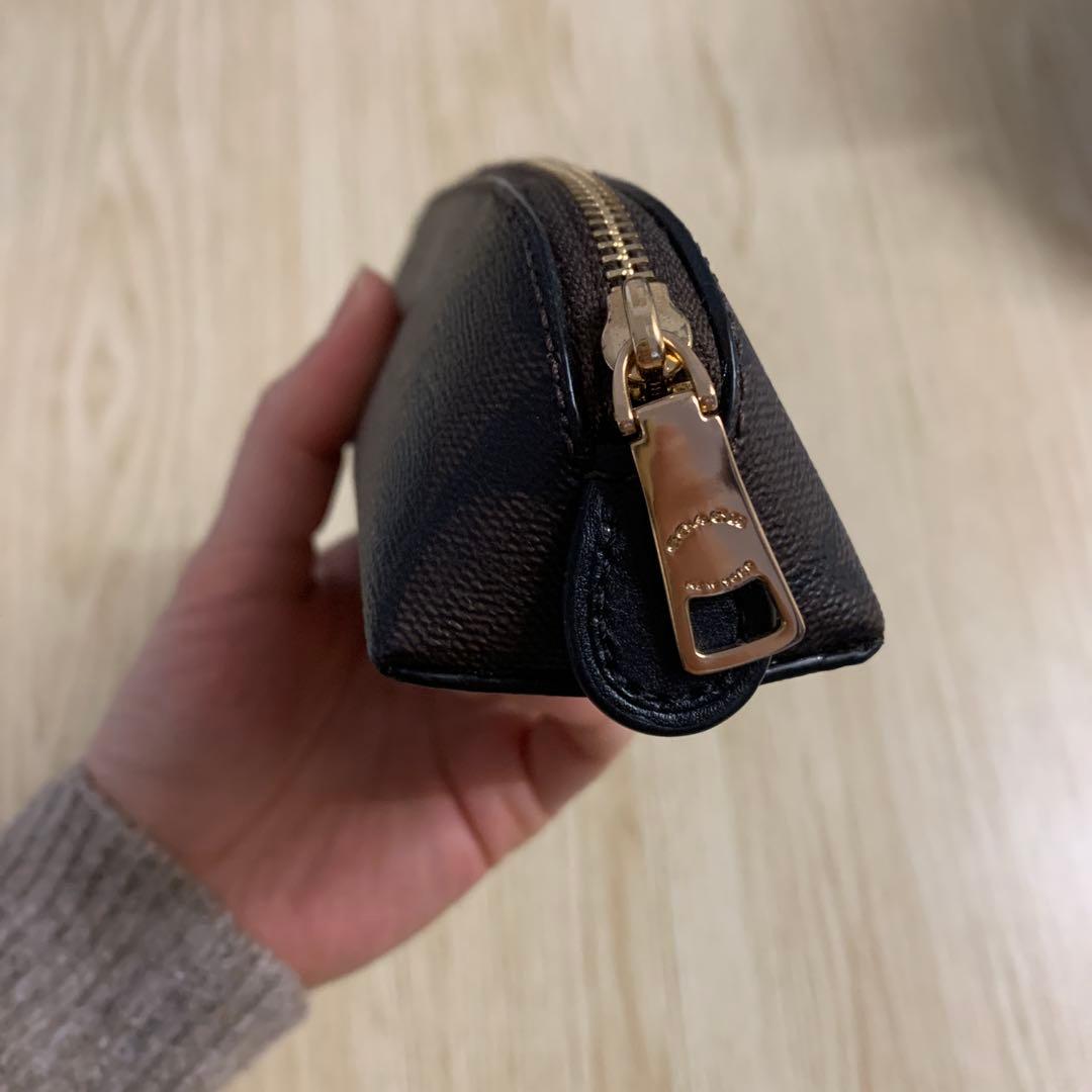 ダークブラウン レザー ペンケース COACH コーチペンケース