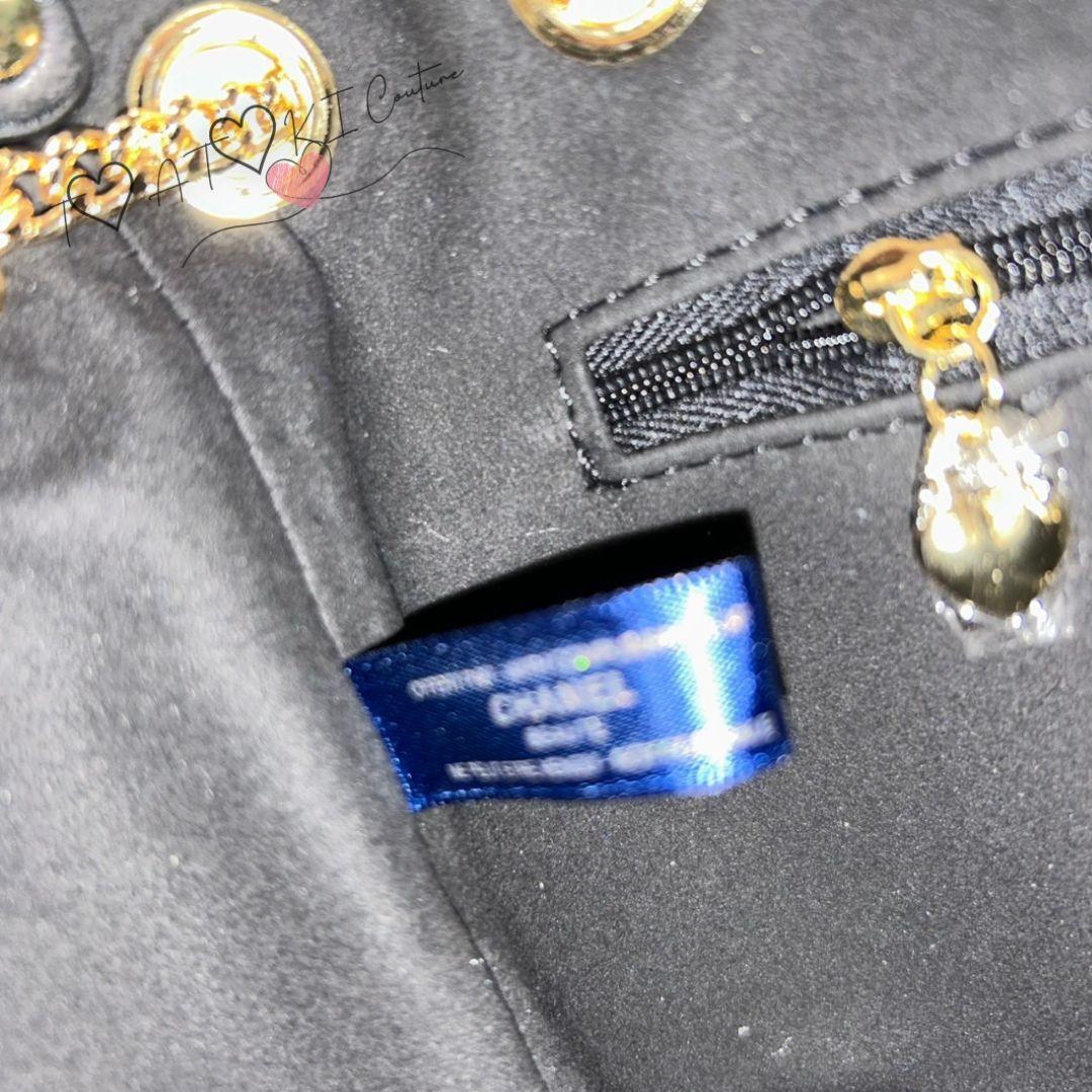 数量限定❤CHANEL❤ブラックラメ巾着ショルダーバッグゴールドチェーン