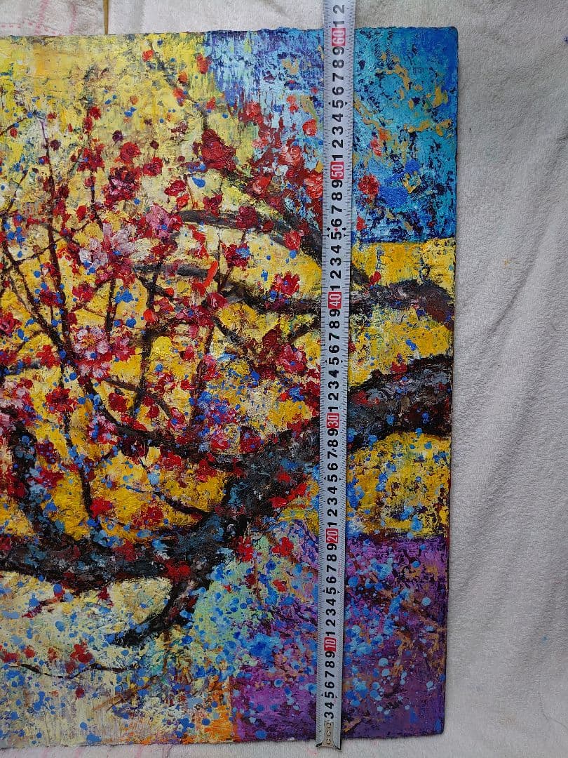 油絵 梅の花