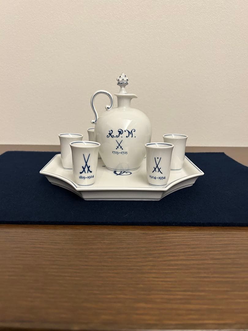 マイセン Meissen 双剣 歴代バックスタンプリキュールセット