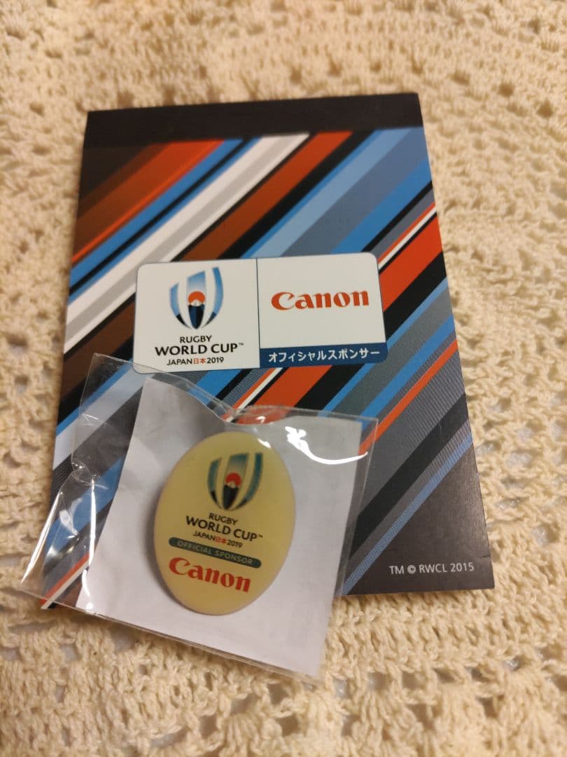 訳あり Canon キャノン ワールドカップ メモ帳 ピンバッジ