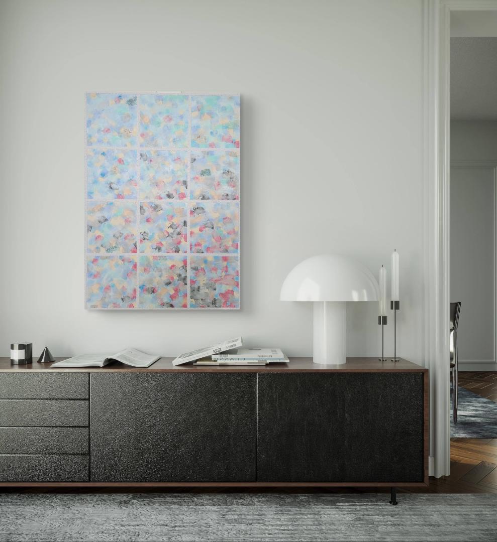 純情可憐 / 抽象画 キャンバス 90×65㎝ 原画のみ モダン アートパネル
