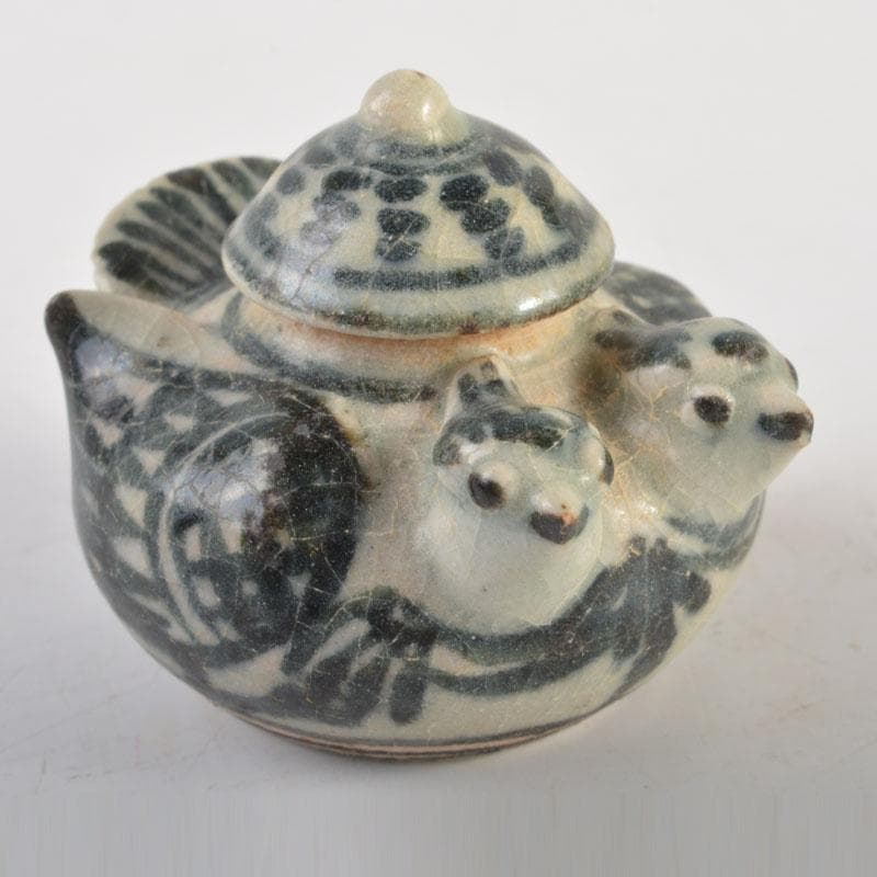 pipo 　鉄絵など　スンコロク　宋胡録　水滴　5点まとめて　C　6711