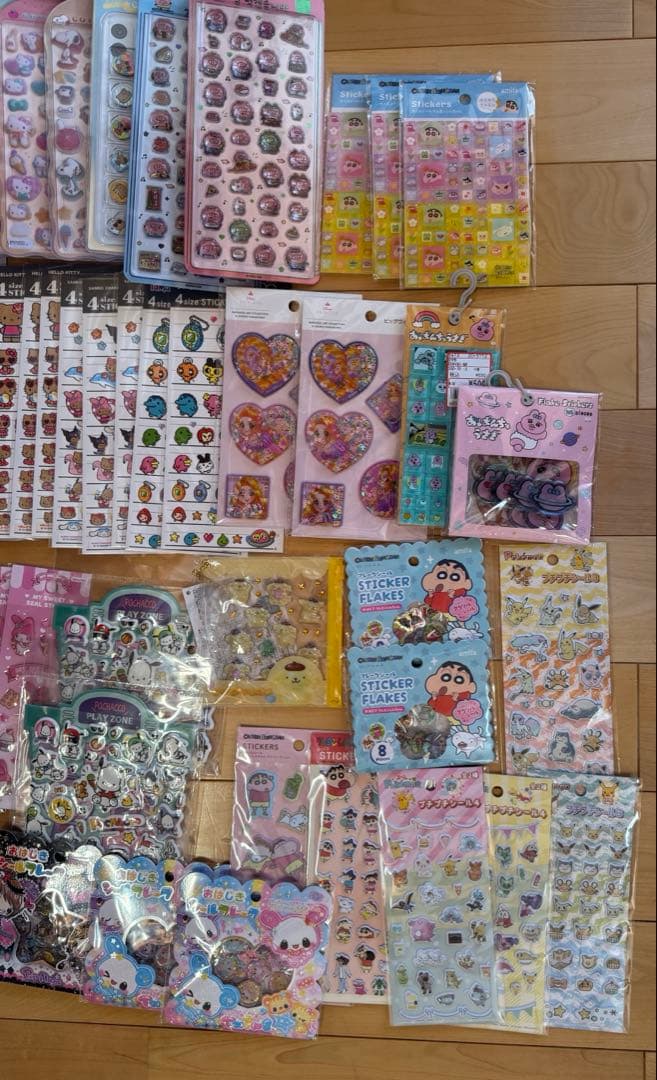 ボンボンドロップシール ディズニー サンリオ オリジナル まとめ売り 165枚