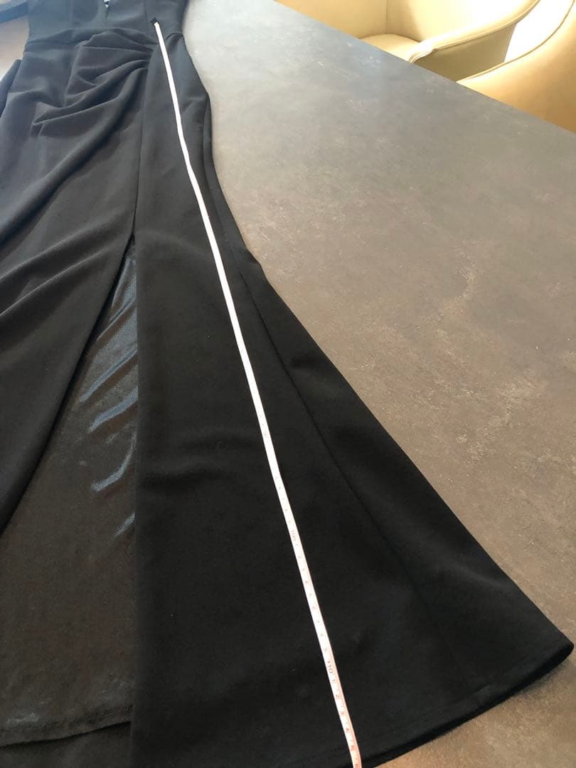 ブラックレースアップマーメイドドレス　ジャンマクレーン　ブラック