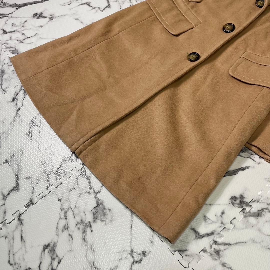 マックスマーラ　チェスターコート　アンゴラ混　キャメル　ミドル丈　イタリア製