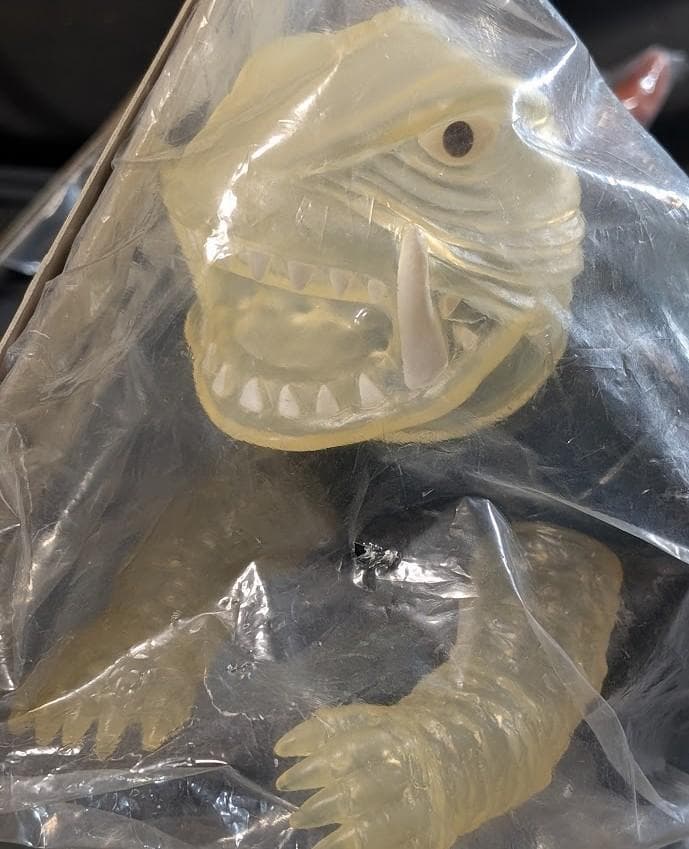 昭和ガメラ透明頭・ジャイガー（マーミット）ビニールパラダイス未開封２体セット