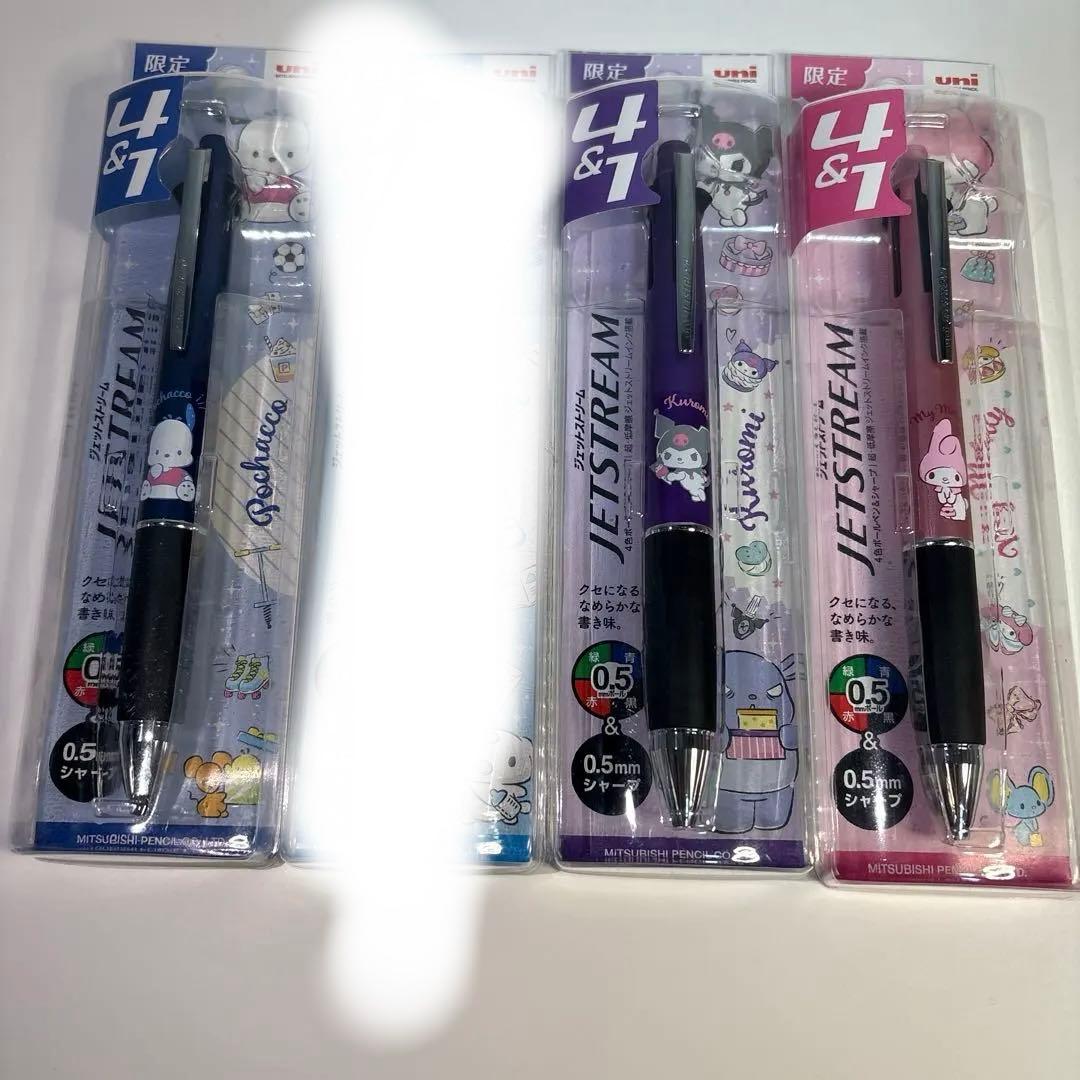 JETSTREAM 4&1 多機能ペン キャラクター柄 4本セット