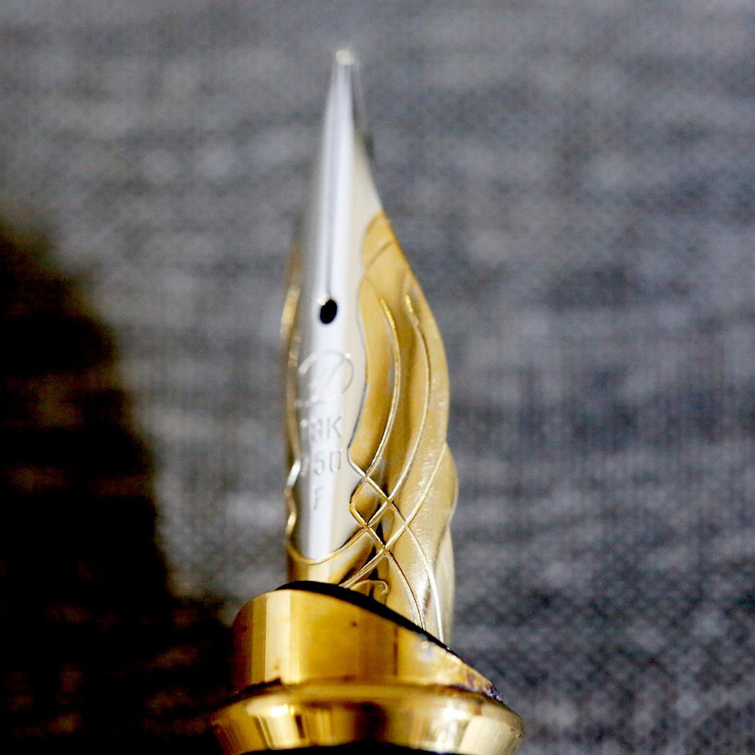 【美品 送料込み】デュポン 万年筆 オランピオ ゴールド