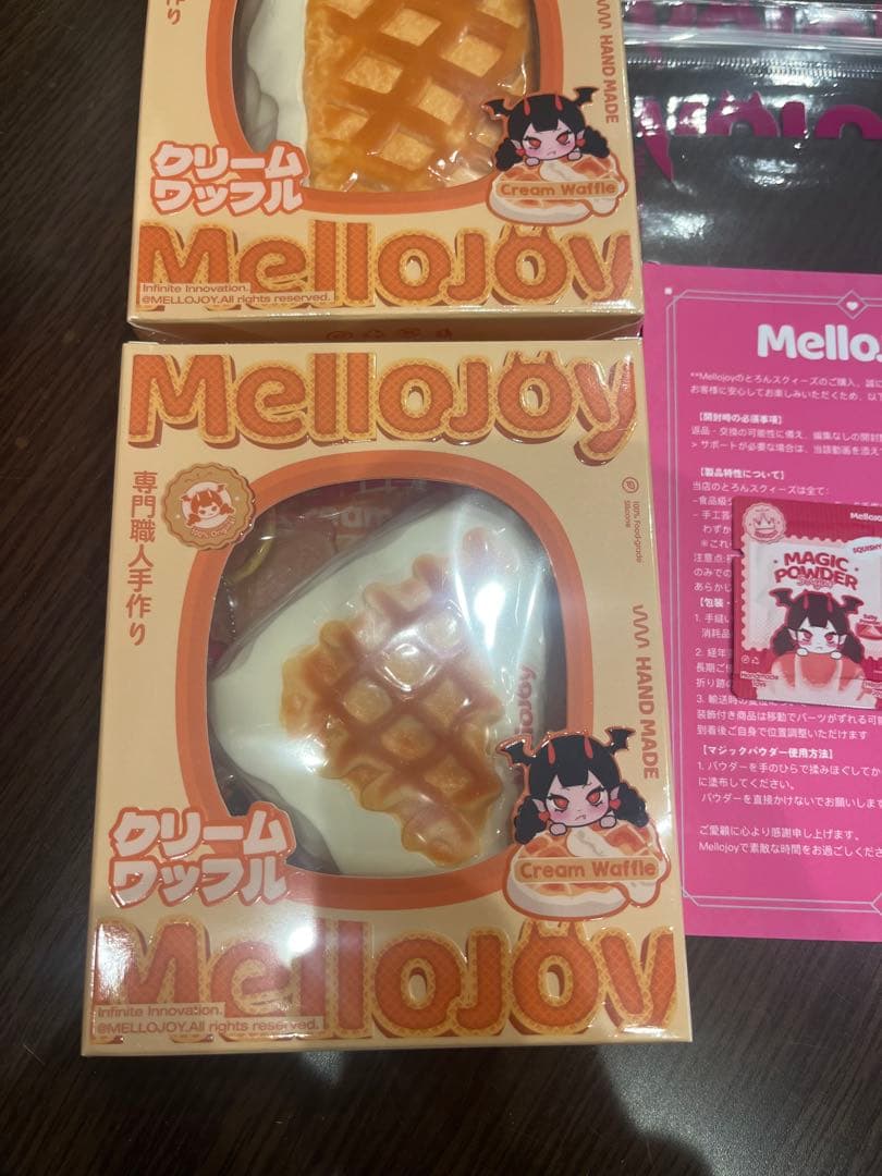 クリームワッフル Mellojoy メロジョイ 三角　スクエア 2個セット　②