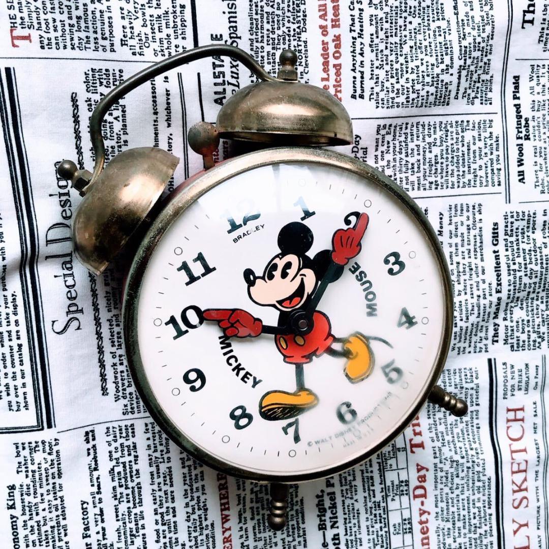 #3753【超可愛い】ミッキーマウス 目覚まし時計 ディズニー バラッドリー