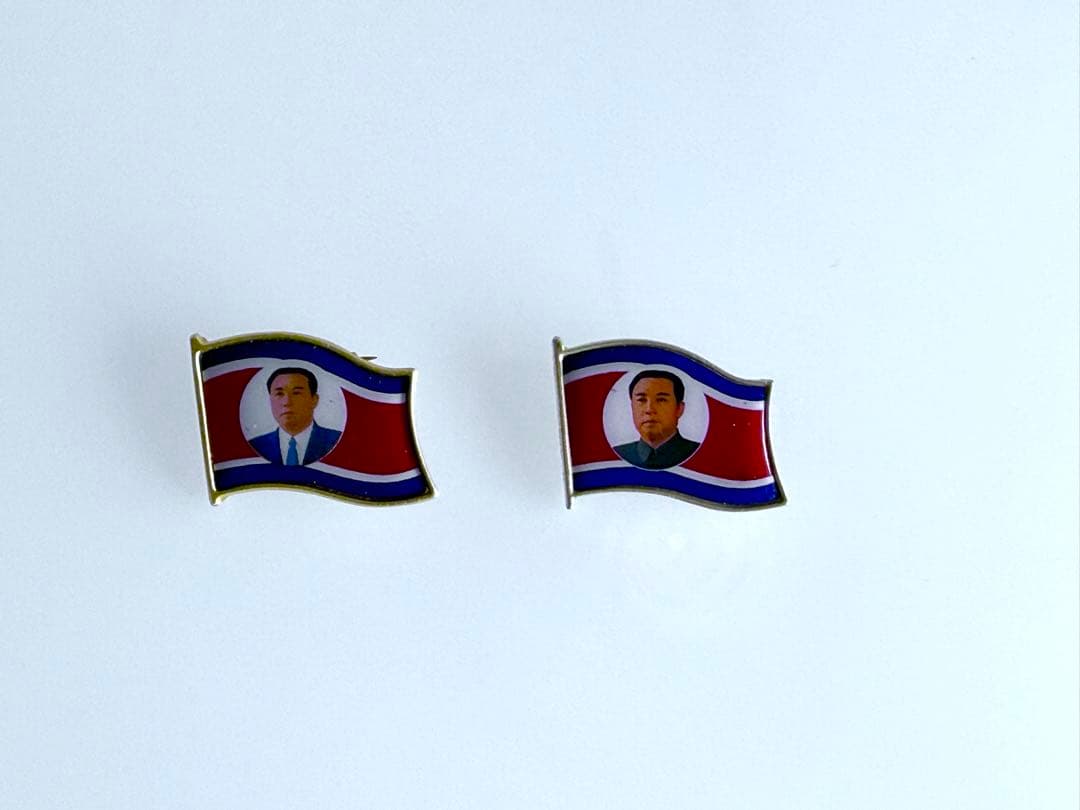 4個セット 北朝鮮 金日成 バッジ