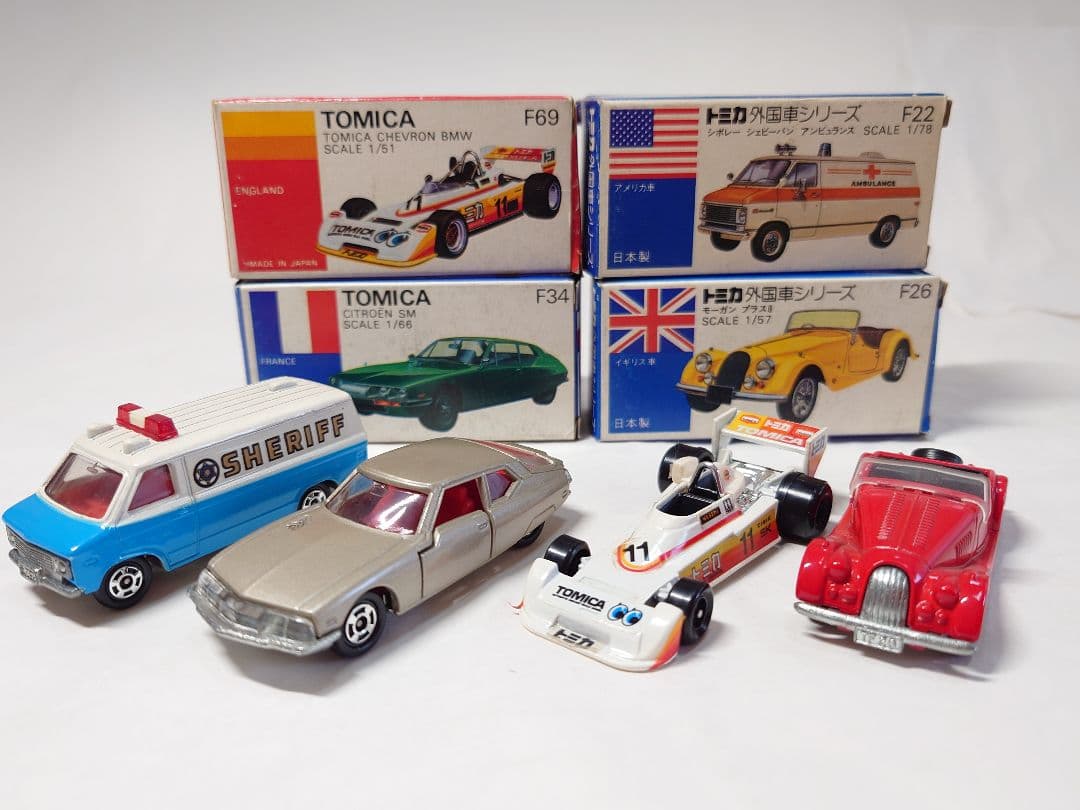 トミカ 青箱Ｆシリーズ101台セッ卜廃盤日本製ワンオーナー姫路手渡しも可能