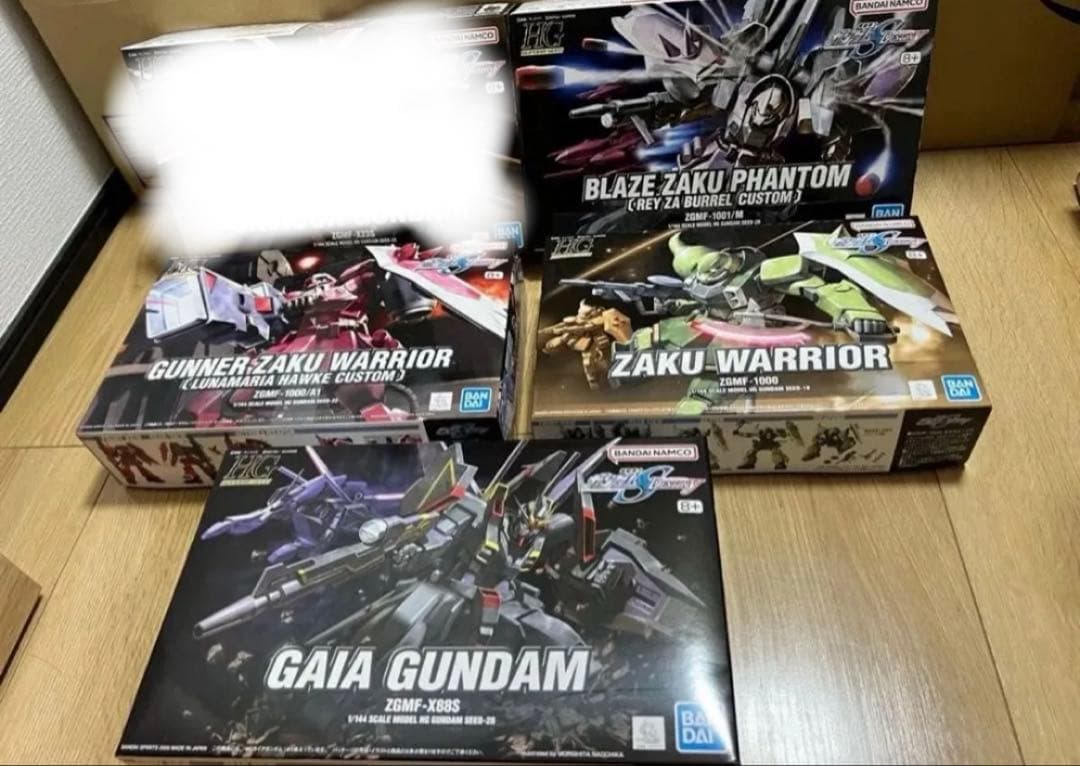 新品未組立　ガイア　ザク　ブレイズザクファントム　ガナーザクウォーリア　ガンダム