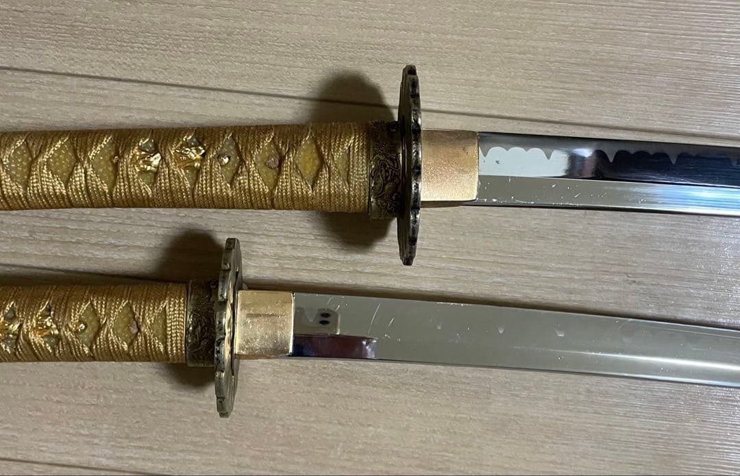 ポメ　模造刀　居合刀　太刀　脇差　刀掛け　武具　X098