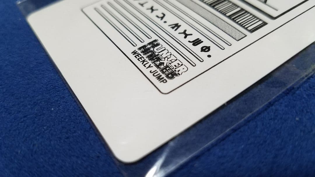 ハンターハンター　初期懸賞品　ハンターライセンス　ヘルスチェックカード