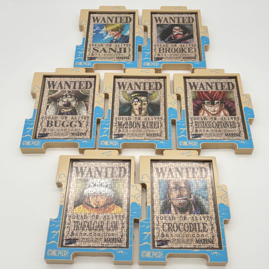 ①ONE PIECE ワンピース 手配書ミニパズル150ピース 完成品18個