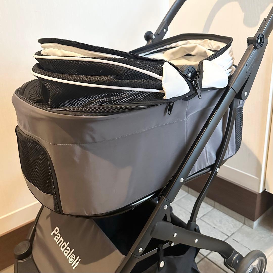 Pandaloli ペットカート メッシュ窓付き