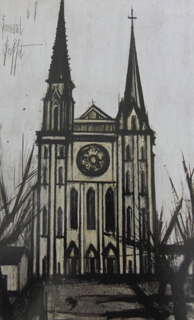ベルナール・ビュッフェ「Cathedrale de Chartres」