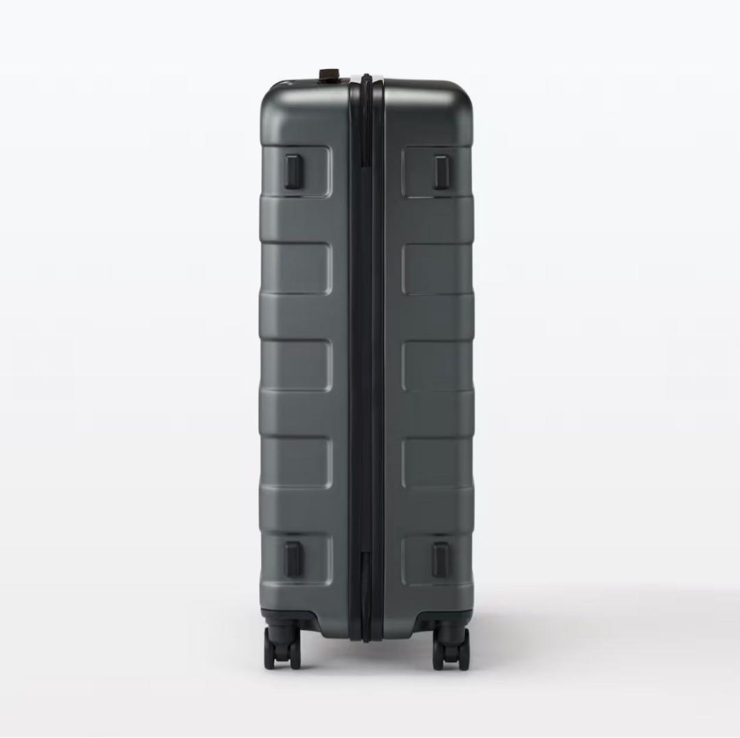 無印良品 ストッパー機能 ハードキャリーケース　グレー 75L