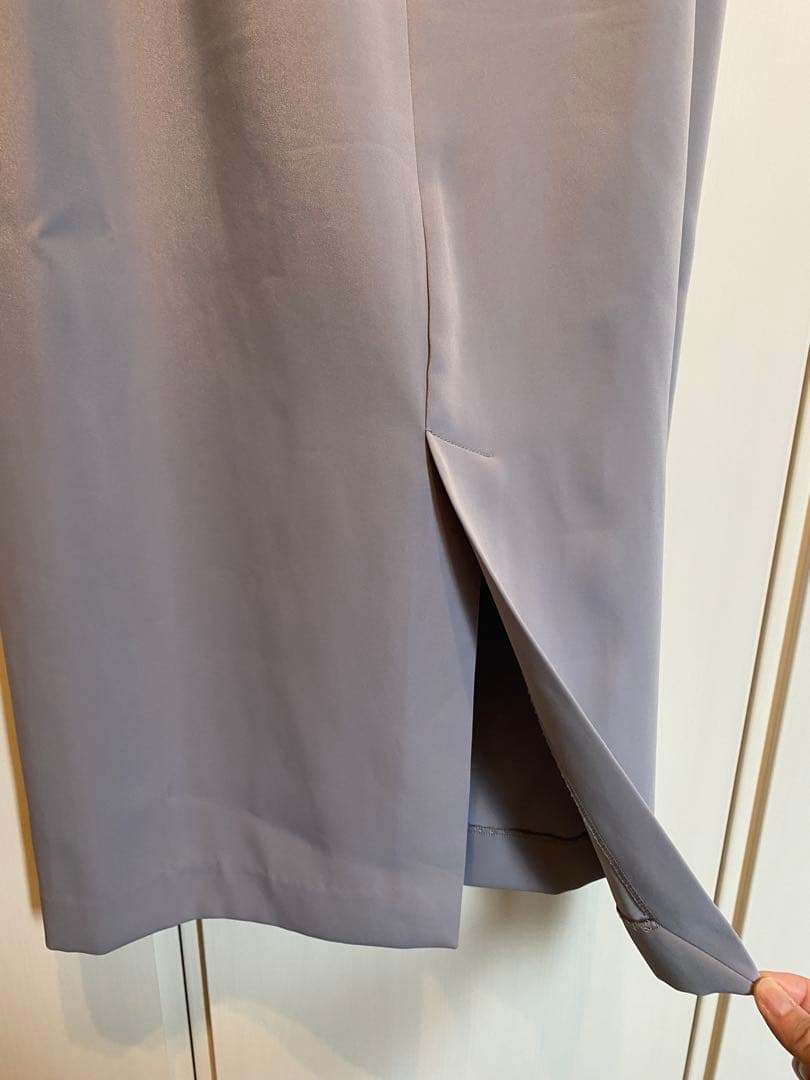 タグ付　URBANRESEARCH ブラウスレイヤードドレス FREE サックス