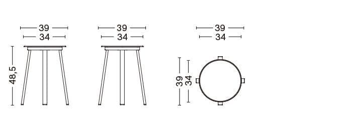 ほぼ新品 HAY REVOLVER STOOL スツール ヘイ グレー