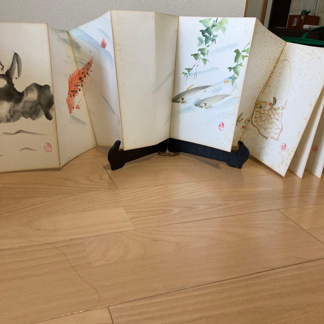 直筆　俳画手本「桃」藤村唐邨（現代俳画協会故理事）