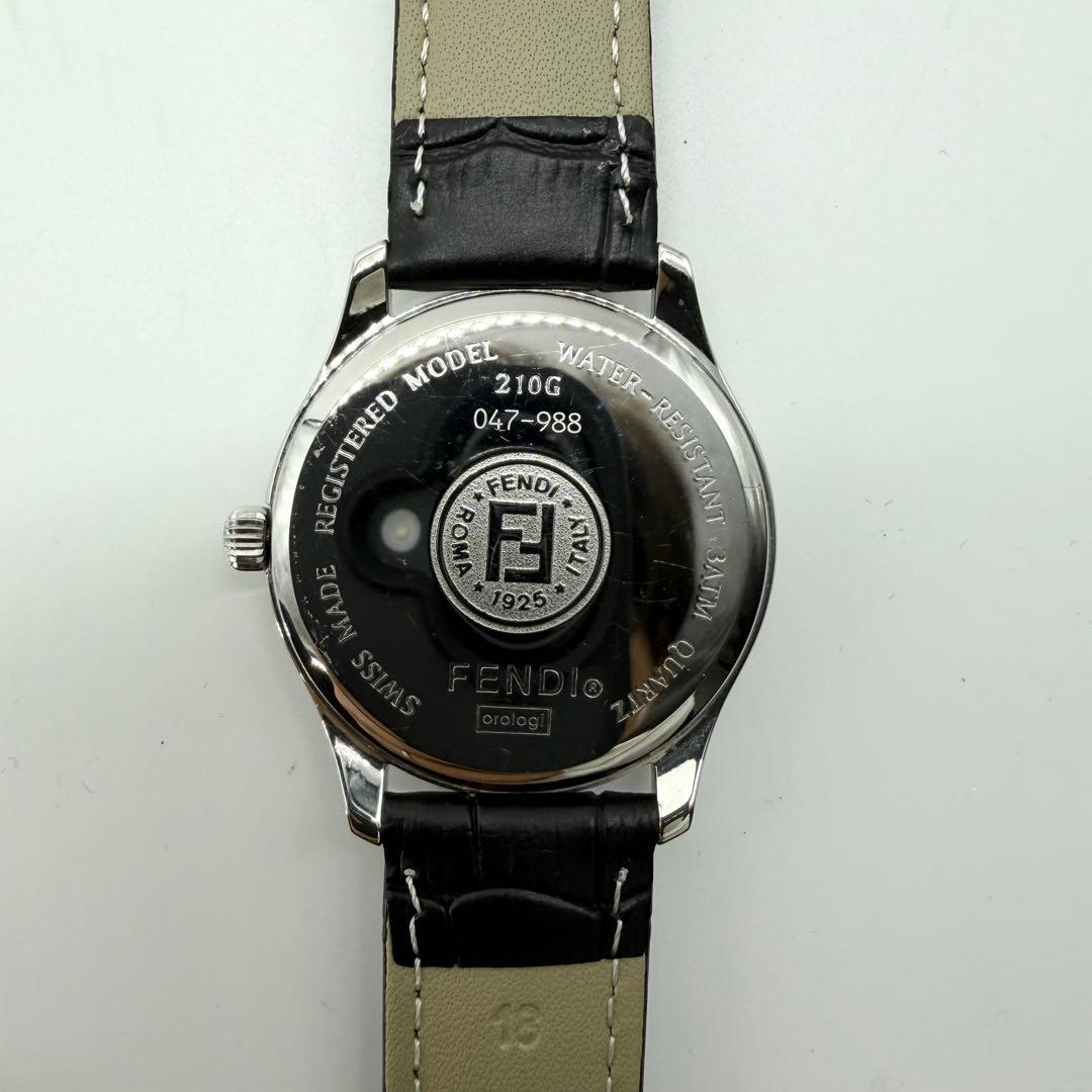 【稼働/新品ベルト/箱付】フェンディ 腕時計 210G デイト オロロジ メンズ