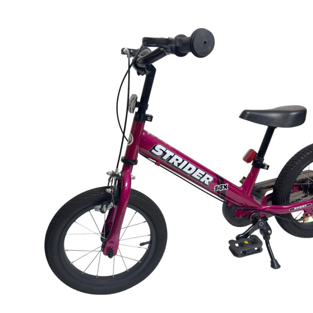 美品　ストライダー キッズバイク STRIDER 14X　フューシャピンク