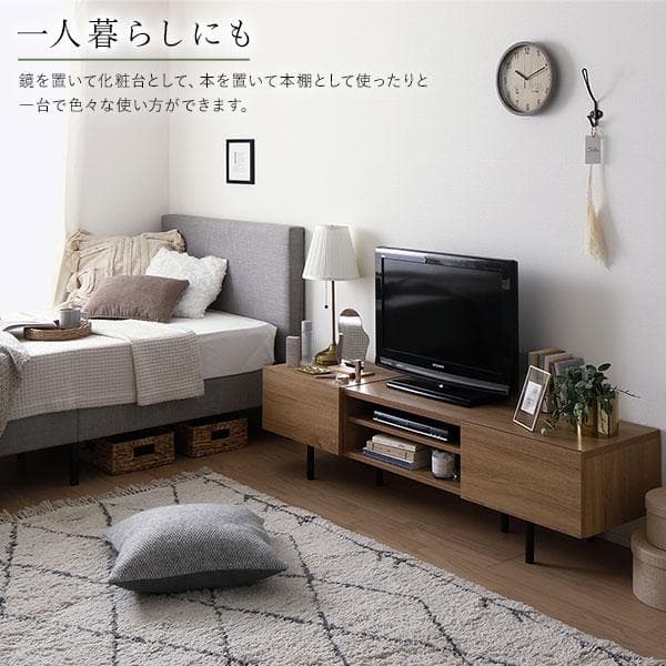 送料無料 テレビ台 150 ブラック テレビボード ワイド 脚付き 収納 保証付