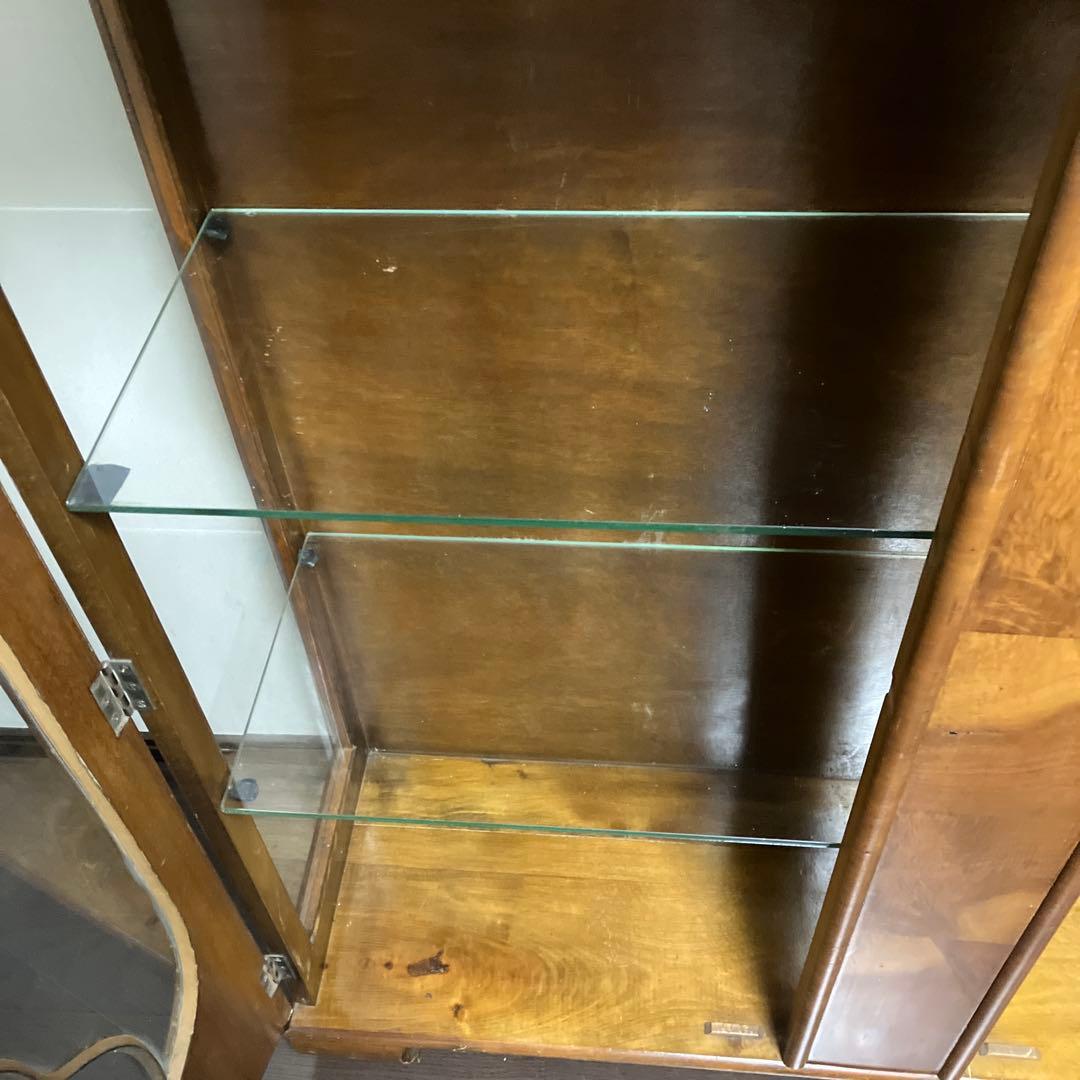 アンティーク　ビンテージ　英国　ショーケース　キャビネット 飾り棚　京都レトロ