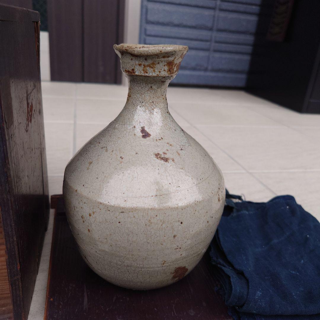 李朝白磁徳利
