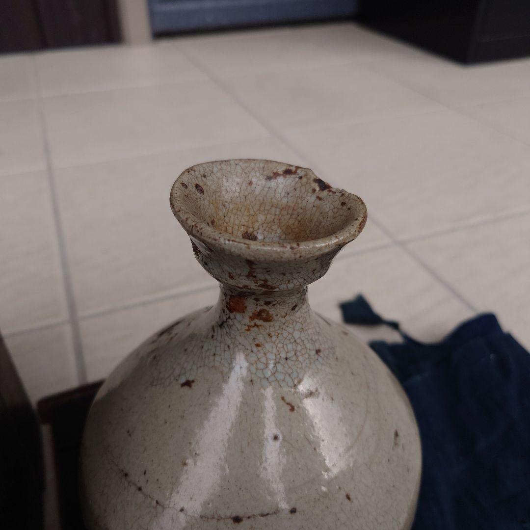 李朝白磁徳利