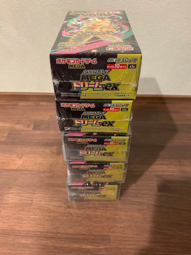 ポケモンカード MEGA ドリームEX 新品未開封 シュリンク付き 5box