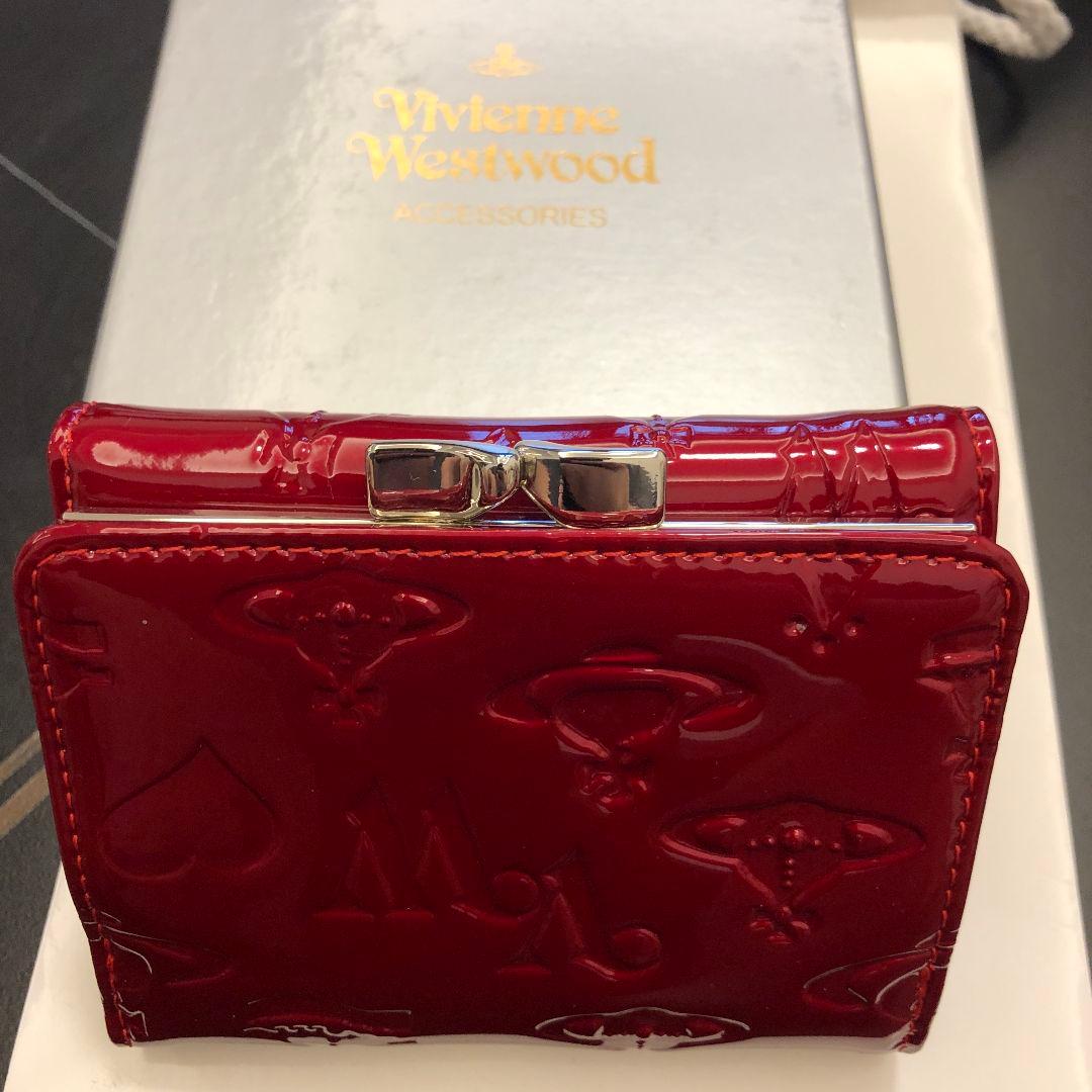 y プロフ必読 Vivienne Westwood 赤 三つ折り財布
