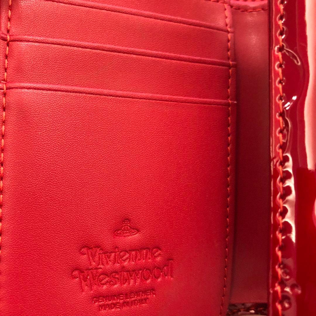 y プロフ必読 Vivienne Westwood 赤 三つ折り財布