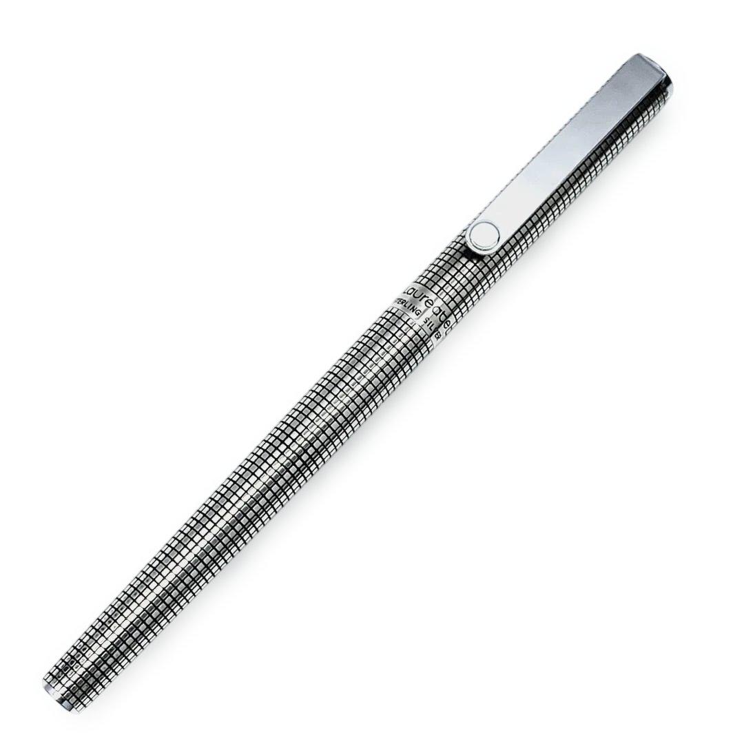 レア PILOT 銀無垢 ローリート ボールペン 格子柄 STERLING SV
