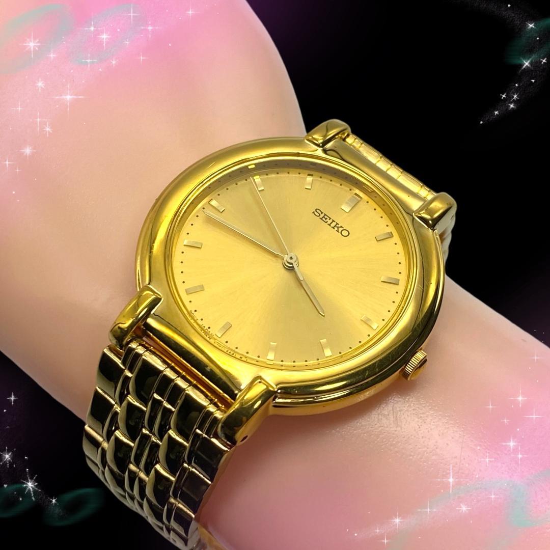 《美品 稼働品》 セイコー メンズ腕時計 1985年製 防水 クオーツ