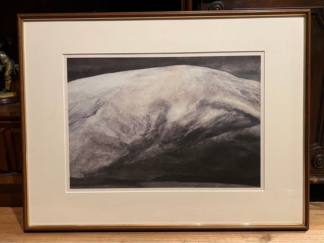 土屋禮一 土屋礼一 雪山 土屋輝男 アート 額縁 インテリア