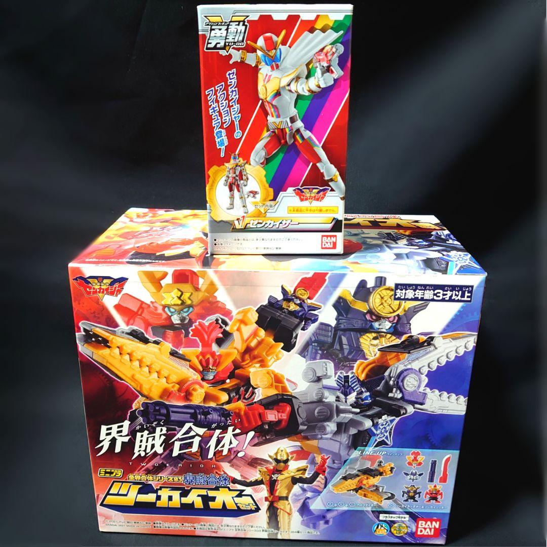 ミニプラ＆アクリルロゴディスプレイ 大量セット ゼンカイジャー＆ドンブラザーズ