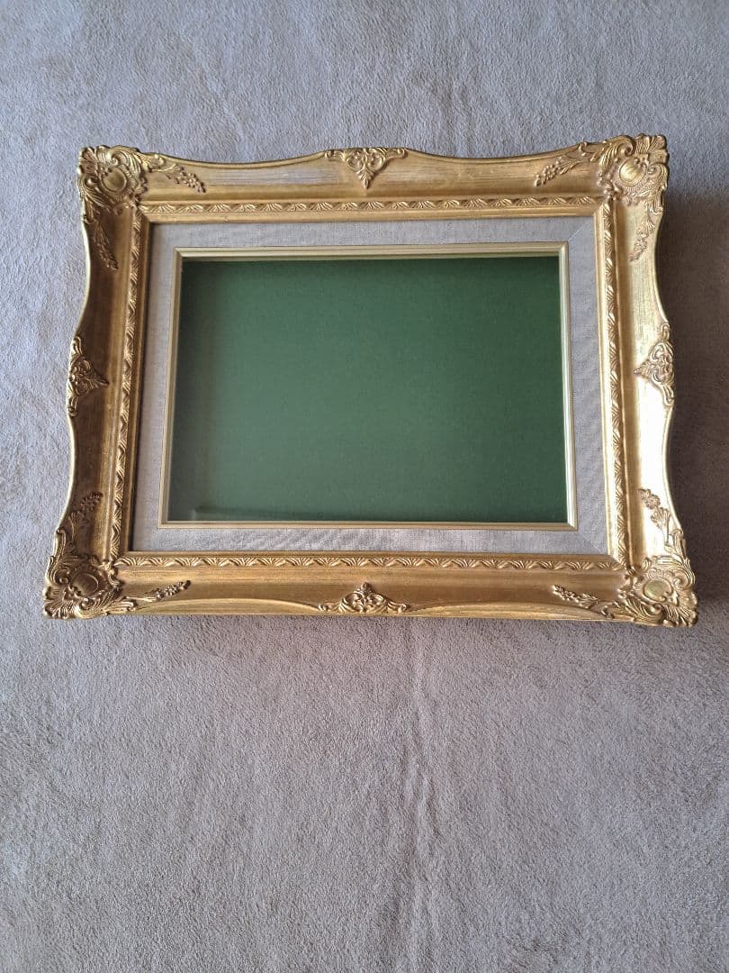 油絵額縁　F4　ゴールド