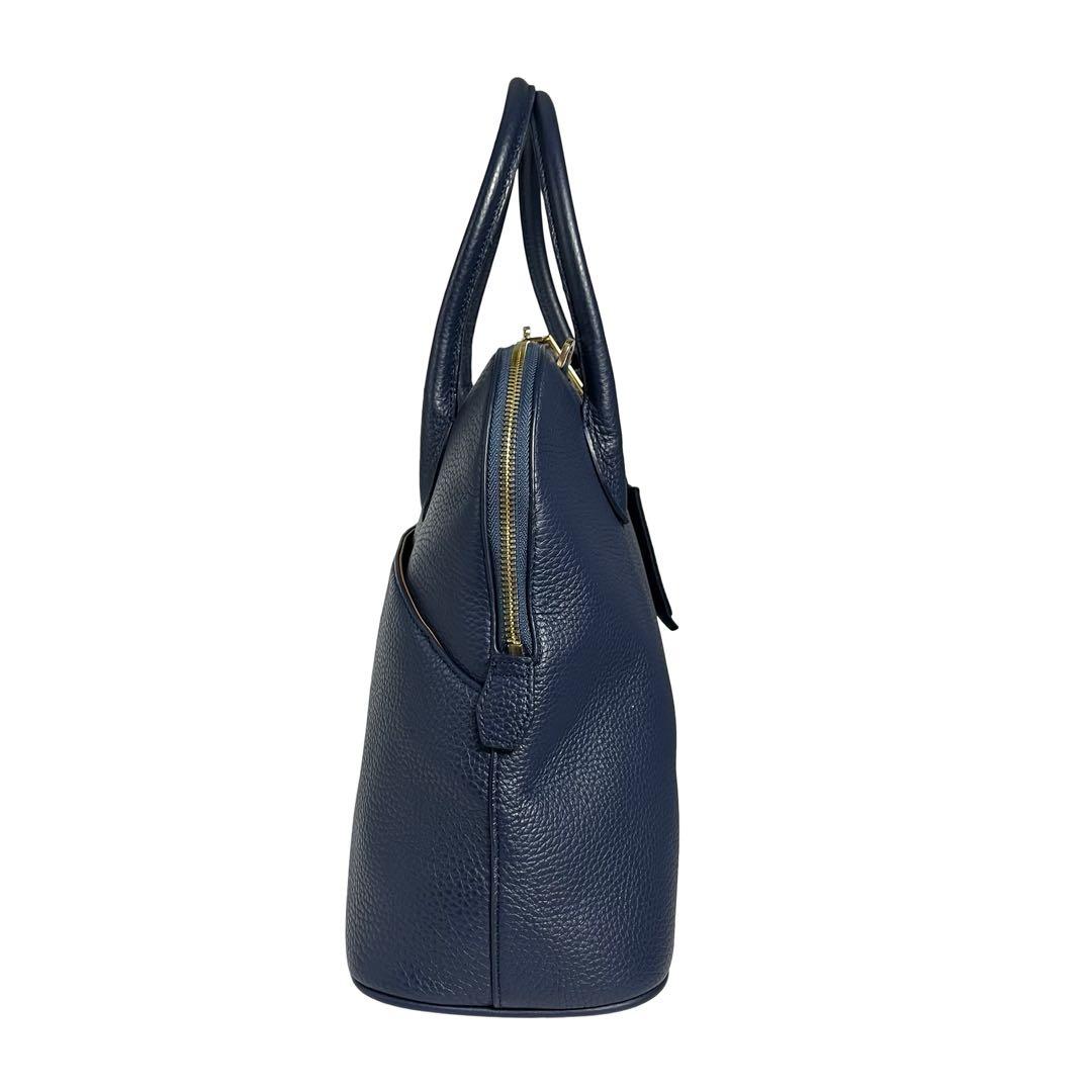 極美品　COCOCELUX GOLD 2WAYバッグ ネイビー 紺 レザー781